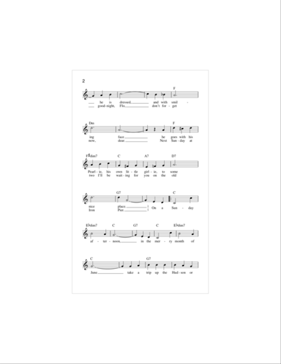 On A Sunday Afternoon Piano scores gallery preview page 2