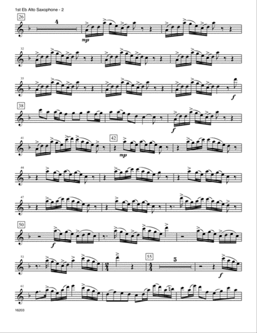 Reel Hip (Temple Hill Reel with Kingsfold Tune) - 1st Eb Alto Saxophone Alto Saxophone scores gallery preview page 2