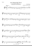 Elgar - Ave Verum Op.1 No.1 arranged for String Orchestra - Violin 1
