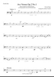 Elgar - Ave Verum Op.1 No.1 arranged for String Orchestra - Double Bass