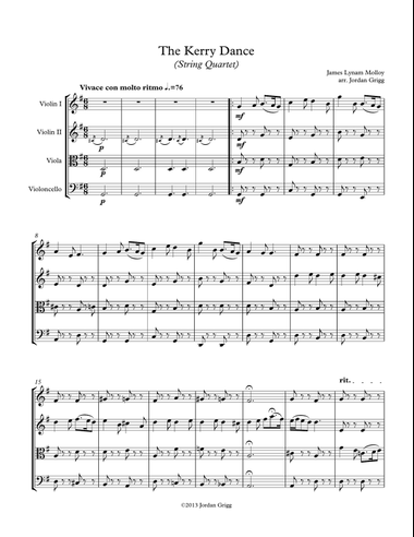 The Kerry Dance (String Quartet)