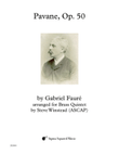 Pavane, Op. 50 for Brass Quintet