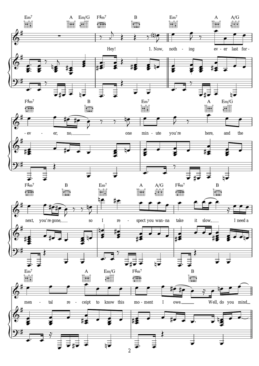 Feels (featuring Pharrell Williams, Katy Perry and Big Sean) Piano, Vocal scores gallery preview page 2