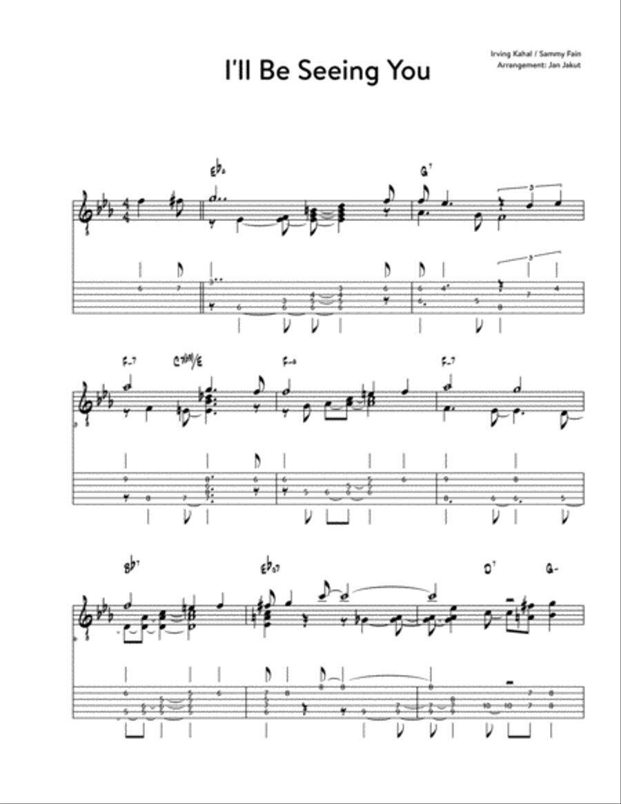 I'll Be Seeing You Electric Guitar scores gallery preview page 2