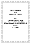 PRIMO CONCERTO PER VIOLINO E ORCHESTRA