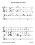 Stricken, Smitten, and Afflicted (for SA Choir with Piano accompaniment) SA scores gallery preview page 3
