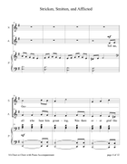 Stricken, Smitten, and Afflicted (for SA Choir with Piano accompaniment) SA scores gallery preview page 4