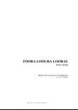 TOORA LOOURA LOORAL - Irisch Lullaby - J.R. Shannon