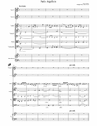 Cesar Frank : Panis Angelicus for 2 Voices and String Orchestra with Piano or Harp in G