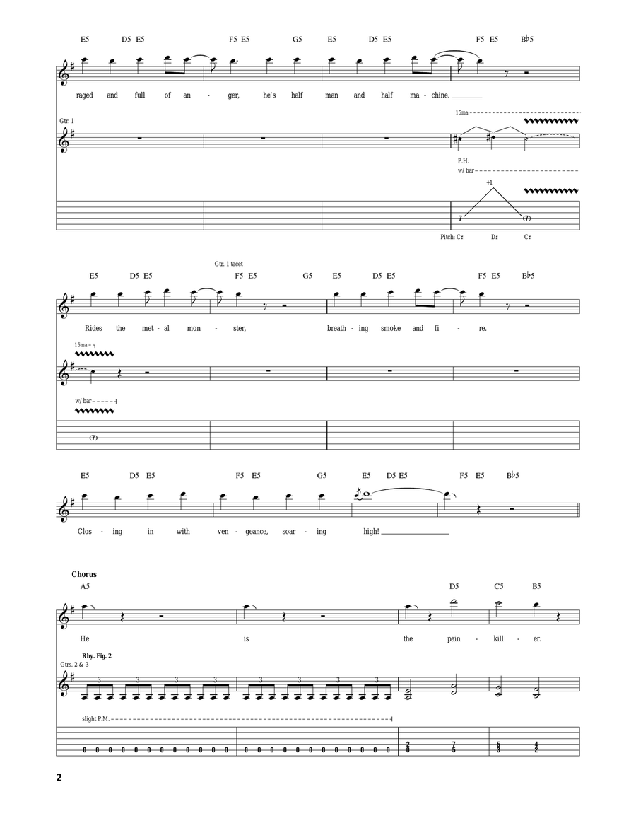 Painkiller Painkiller Acoustic Guitar scores gallery preview page 2