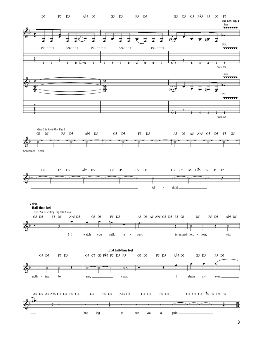 My Curse My Curse Acoustic Guitar scores gallery preview page 3