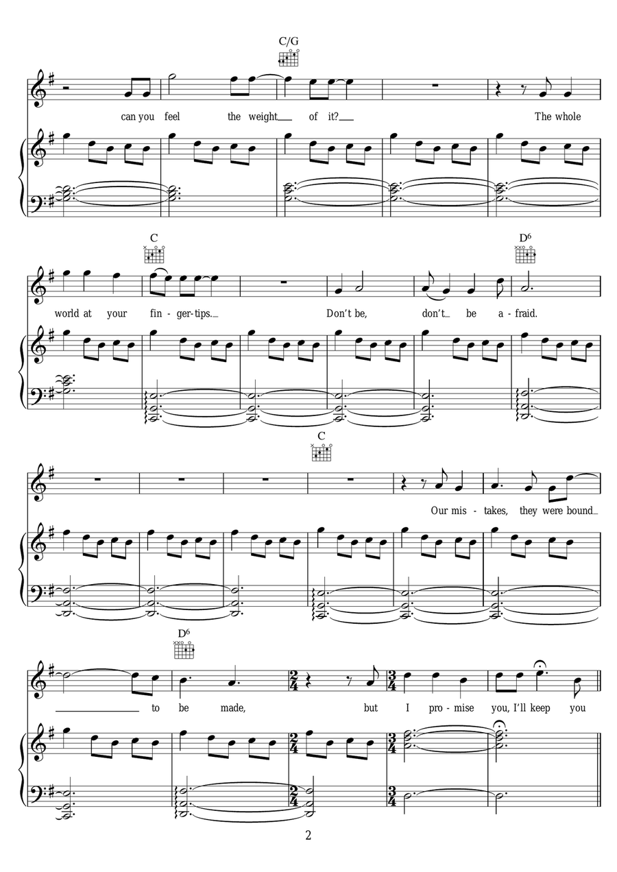 I'll Keep You Safe Piano, Vocal scores gallery preview page 2