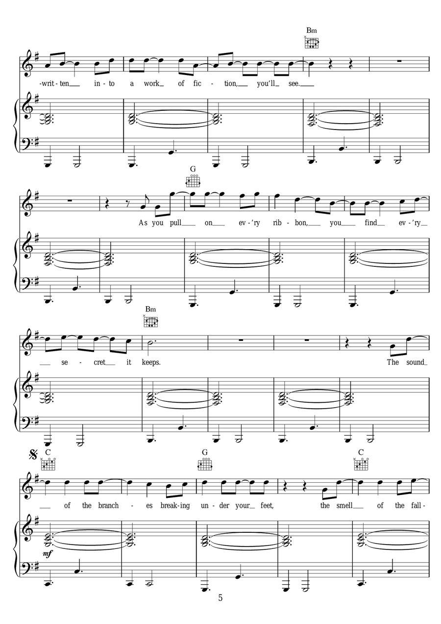 I'll Keep You Safe Piano, Vocal scores gallery preview page 5