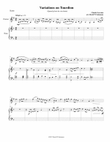 Tourdion (Quand je bois du vin clairet) for clarinet and harp