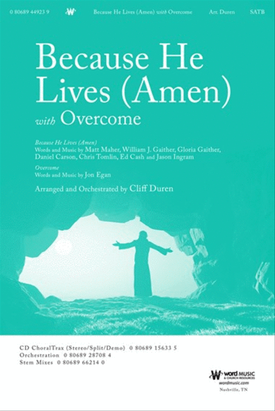 Because He Lives (Amen) with Overcome - Anthem Choir scores gallery preview page 1