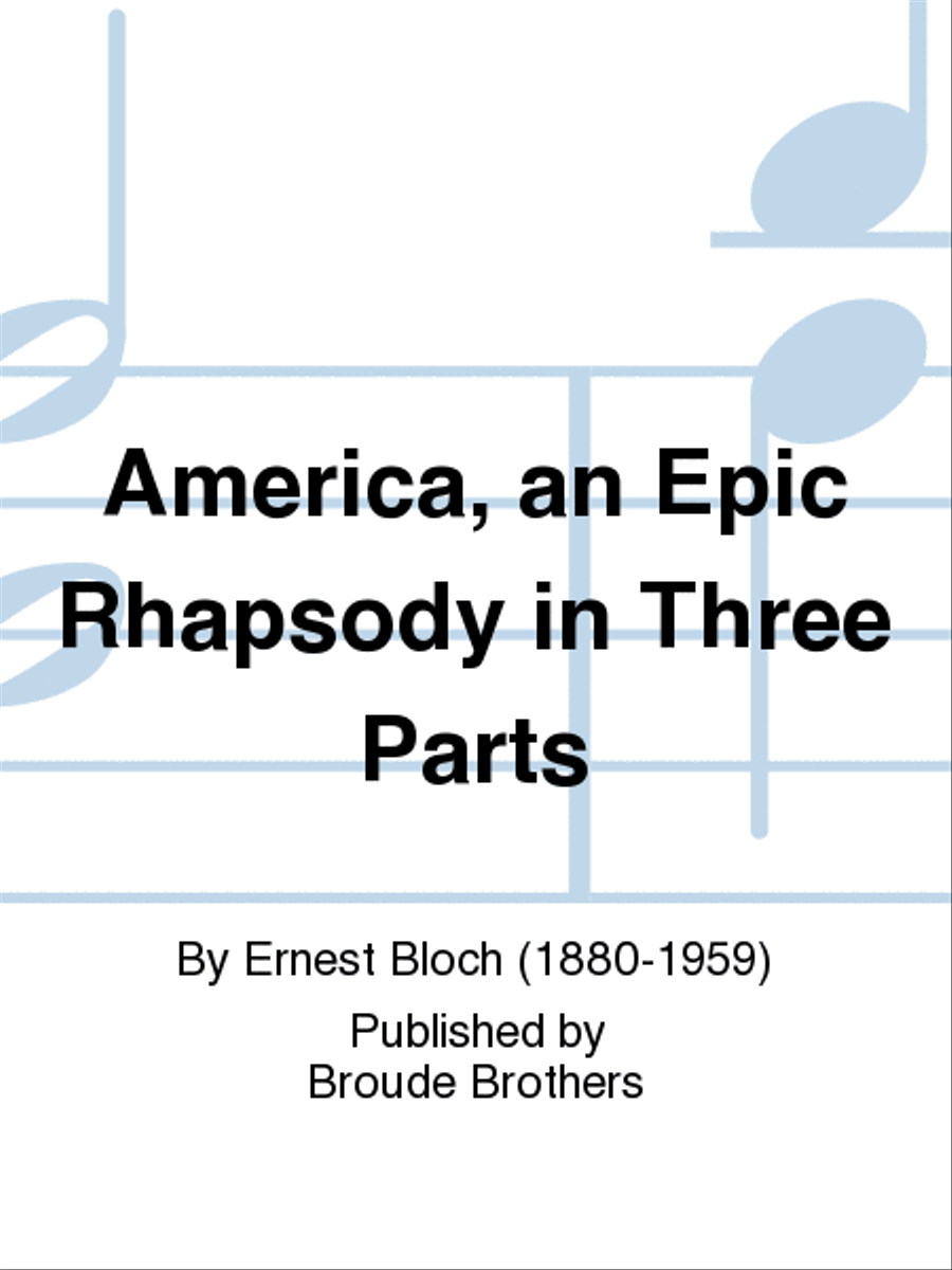 America, an Epic Rhapsody in Three Parts Unison Choir scores gallery preview page 1