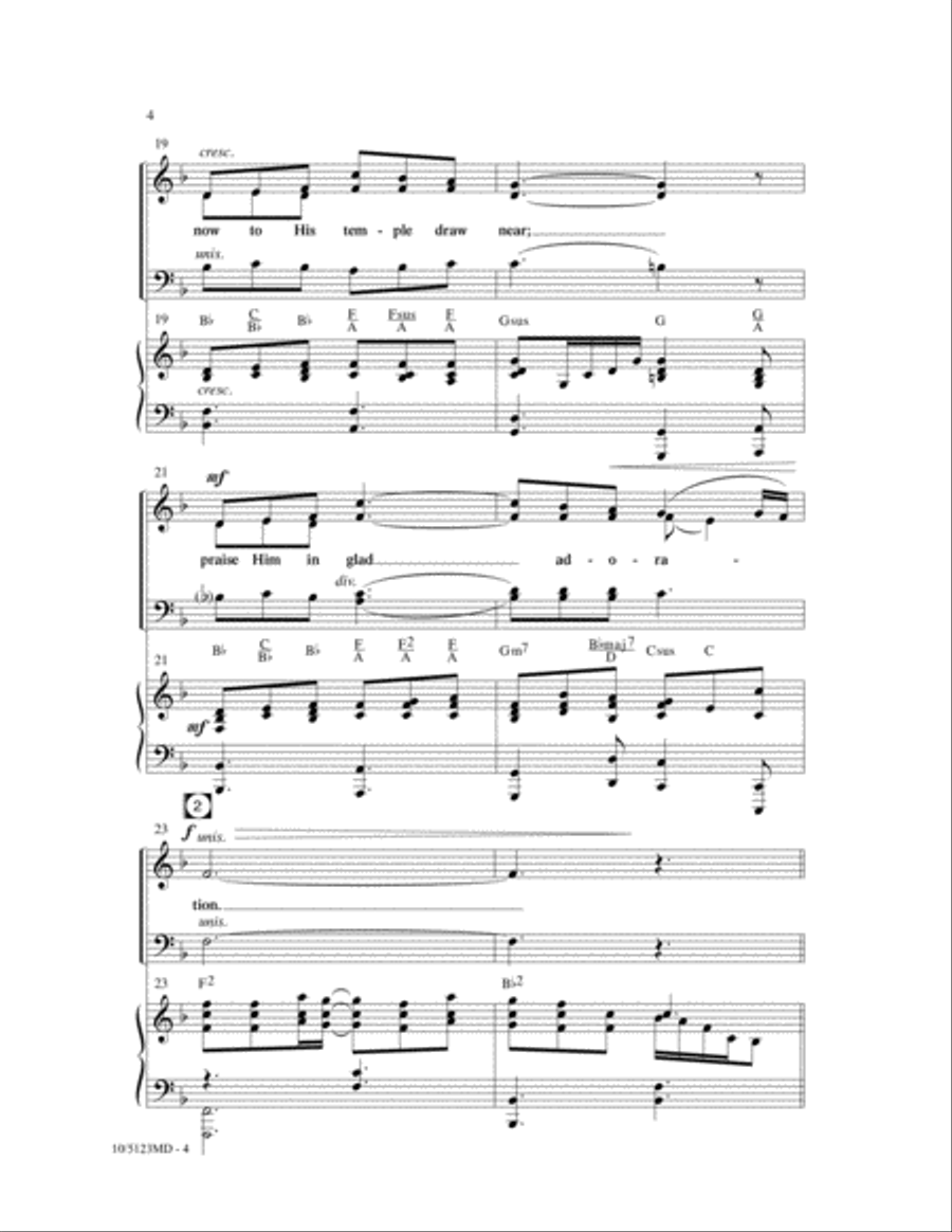 Glad Adoration Glad Adoration 4-Part scores gallery preview page 4