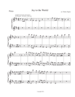 Joy to the World 1 Piano 4 Hand Piano DUET