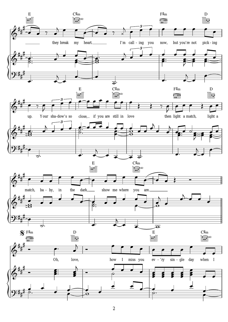 So Far Away (featuring Jamie Scott and Romy Dya) Piano, Vocal scores gallery preview page 2
