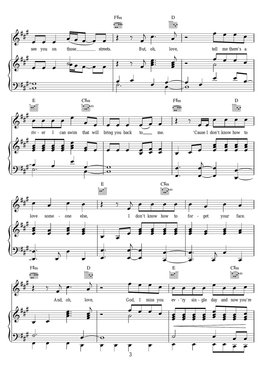So Far Away (featuring Jamie Scott and Romy Dya) Piano, Vocal scores gallery preview page 3