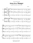 Away In A Manger for Piano Quartet