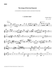 The Song of Percival Peacock (set of parts)