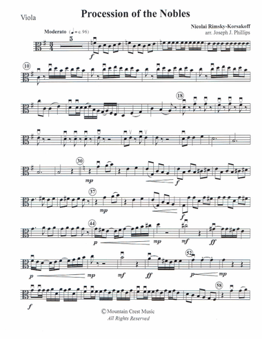 Procession of the Nobles-viola