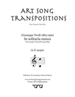 VERDI: In solitaria stanza (transposed to A-flat major)