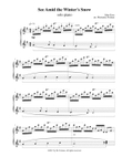 See Amid the Winter's Snow (piano solo)