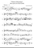 Chinese Mountains short piece for Solo Violin