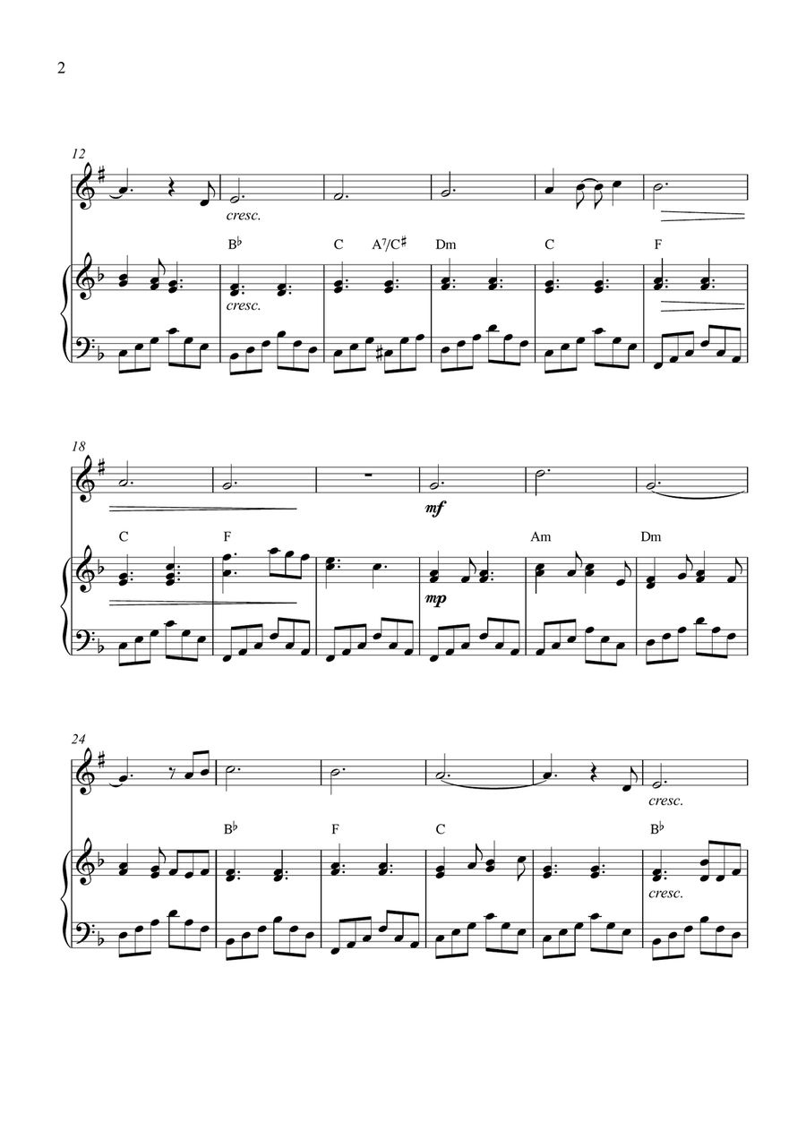 Can't Help Falling In Love Clarinet Solo scores gallery preview page 2