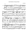 Little Rondo for Clarinet and piano