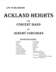 Ackland Heights for Concert Band
