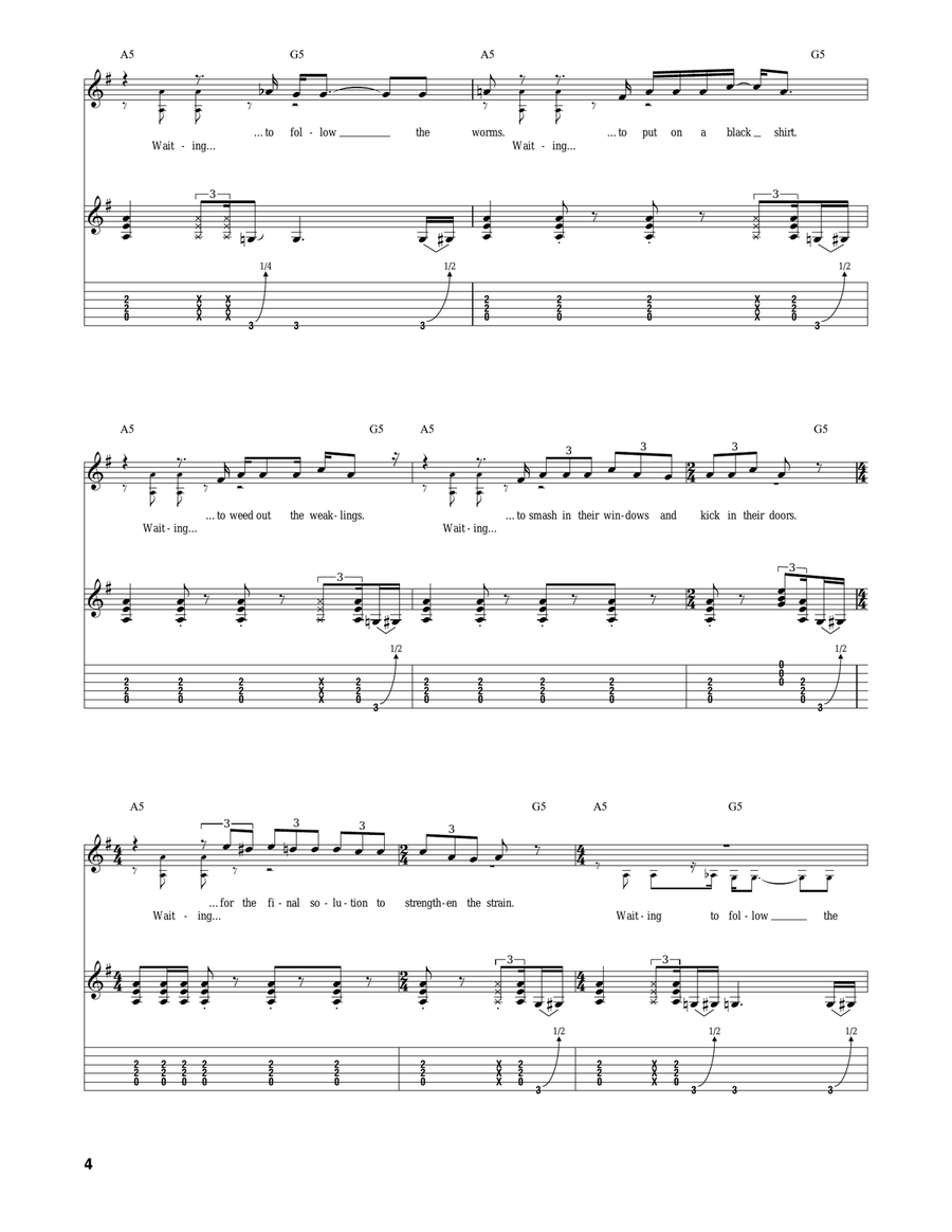 Waiting For The Worms Waiting For The Worms Acoustic Guitar scores gallery preview page 4