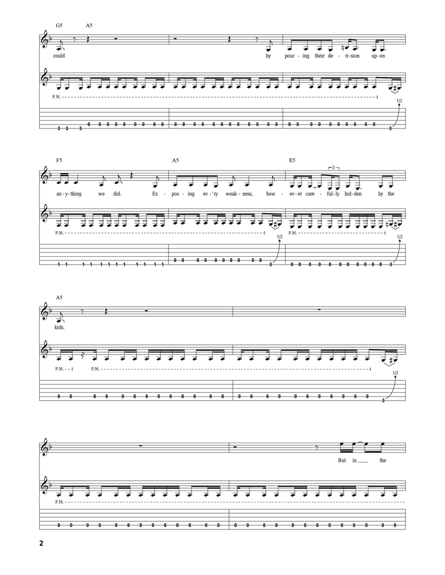The Happiest Days Of Our Lives Acoustic Guitar scores gallery preview page 2