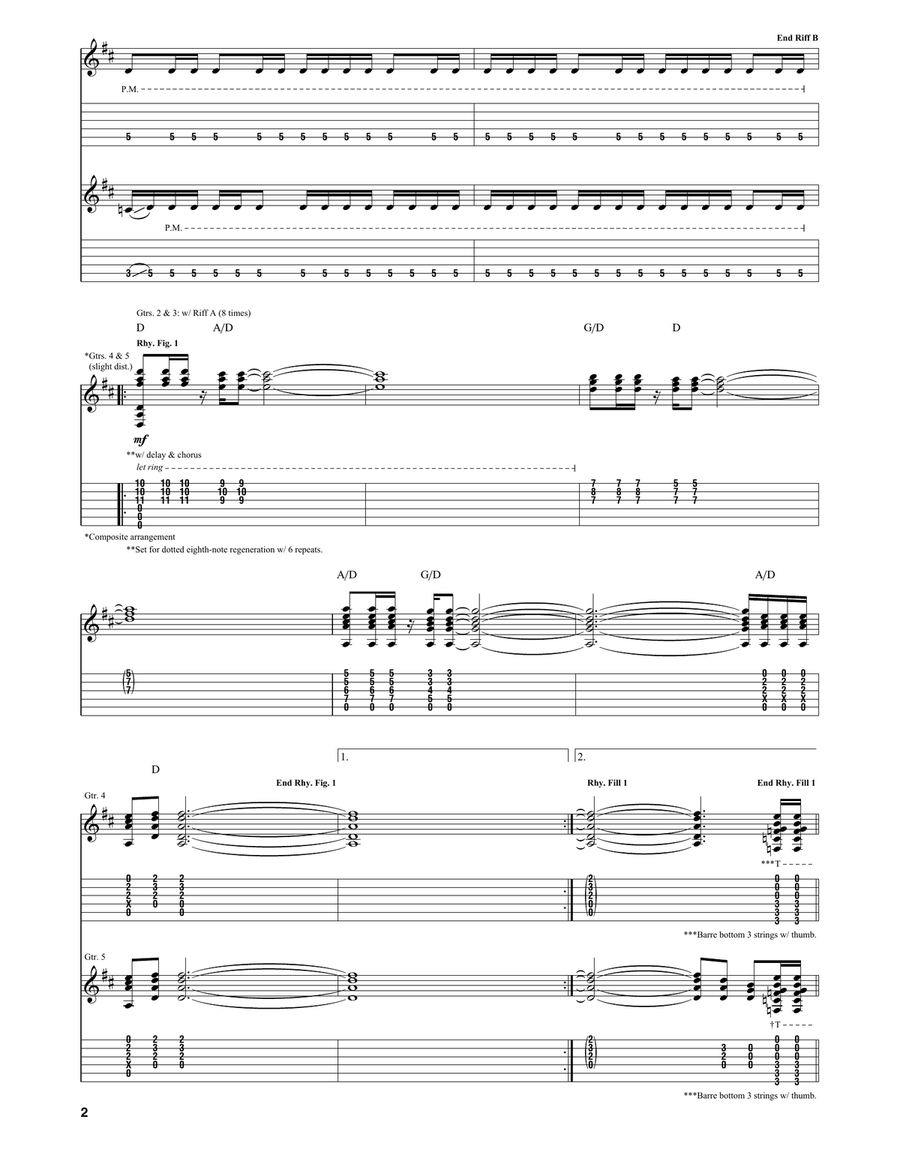 Run Like Hell Run Like Hell Acoustic Guitar scores gallery preview page 2