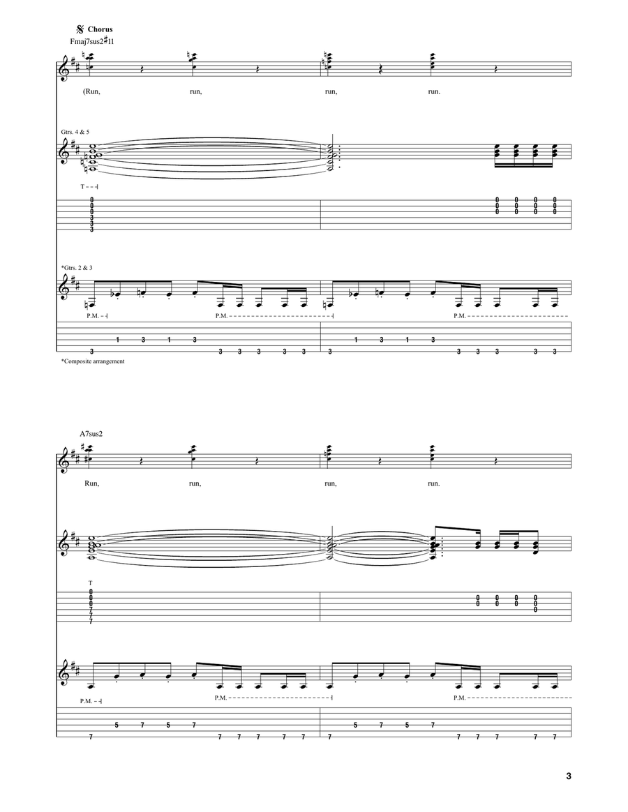 Run Like Hell Run Like Hell Acoustic Guitar scores gallery preview page 3