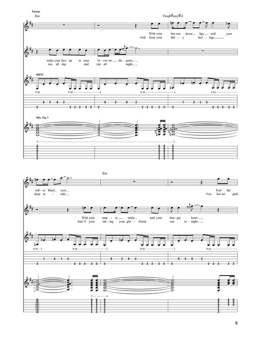 Run Like Hell Run Like Hell Acoustic Guitar scores gallery preview page 5