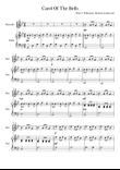 Carol Of The Bells - Recorder and Piano mini preview