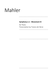 Mahler Symphony n.1 for Piano, mov. 3