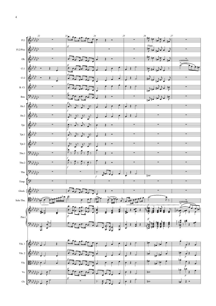 Morceau Symphonique pour Trombone (Concert Piece) Guilmant op. 88 for Orchestra Morceau Symphonique pour Trombone (Concert Piece) Guilmant op. 88 for Orchestra Full Orchestra scores gallery preview page 4