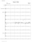 Fugue in A Minor by Richard Strauss for Clarinet Choir+ Piccolo