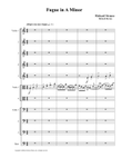 Fugue in A Minor by Richard Strauss for Strauss - Fugue (String Orchestra)