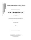 What A Wonderful World