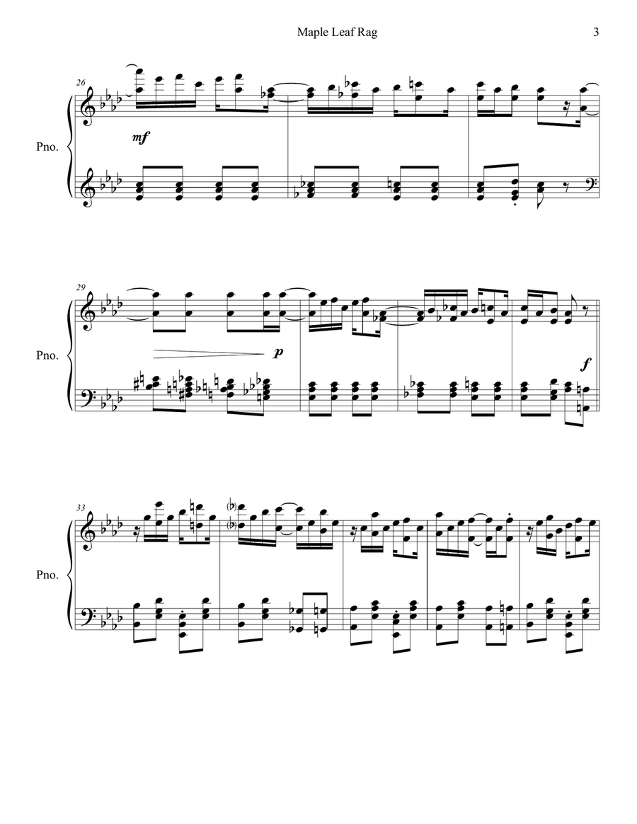 Maple Leaf Rag Variation I Piano Method scores gallery preview page 3