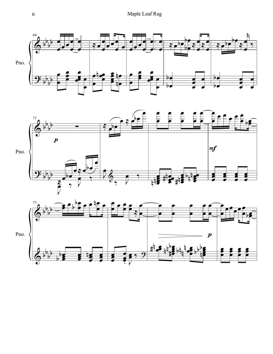 Maple Leaf Rag Variation I Piano Method scores gallery preview page 6