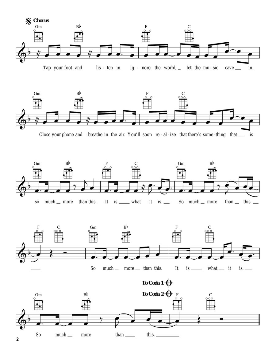 So Much More Than This Ukulele scores gallery preview page 2