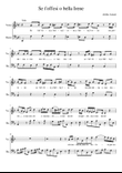 Se t’offesi o bella Irene Complete Score with Parts