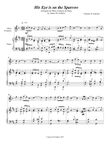 Gabriel: His Eye Is On The Sparrow for Oboe d'Amore & Piano