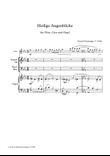 Heilige Augenblicke (Holy moments) für Chor (SATB) u. Orgel